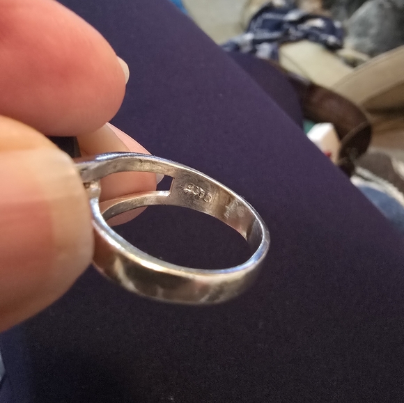 Stunning Blue Gemstone Ring-Vintage - Picture 9 of 12